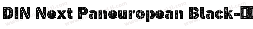 DIN Next Paneuropean Black字体转换